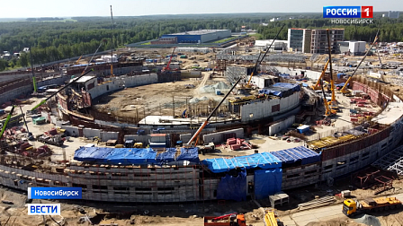 В Новосибирске строители набрали максимальную скорость возведения СКИФ